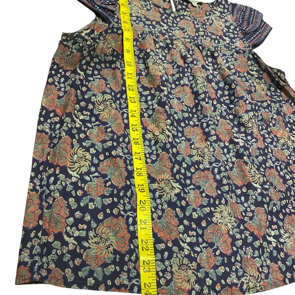 Madewell Women’s Story Top in Fan Floral Mix Size 6 Peasant Blouse Bohemian - Picture 10 of 14